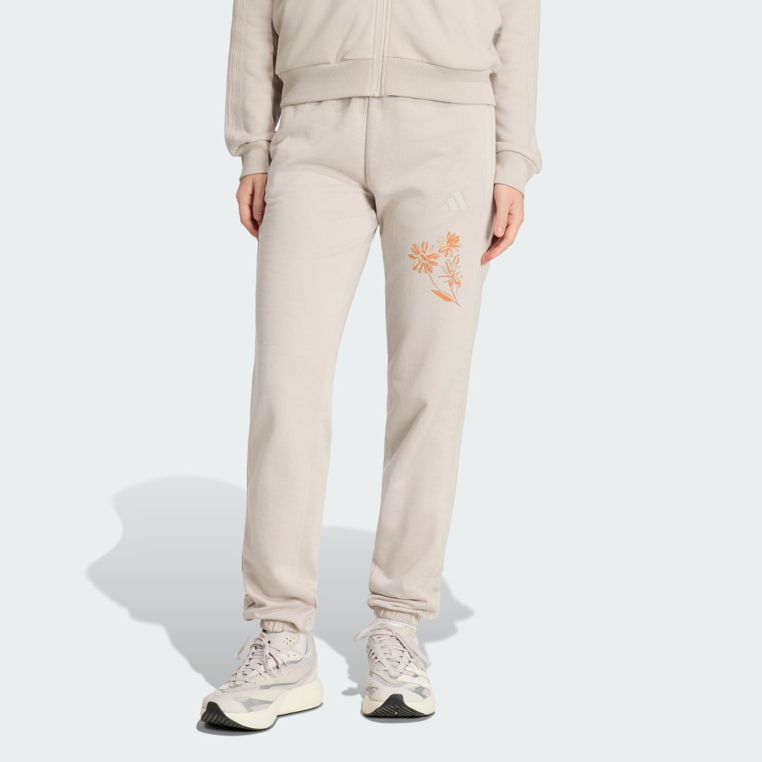 Παντελόνι Essentials 3-Stripes French Terry Cuffed