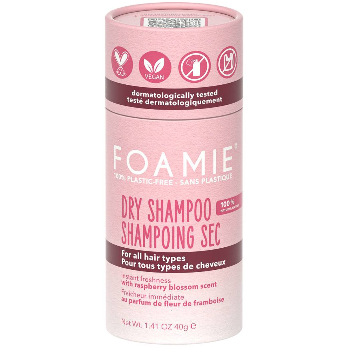 Foamie Dry Shampoo for All Hair Types Ξηρό Σαμπουάν σε Μορφή Πούδρας για Όλους τους Τύπους & Χρωματισμούς των Μαλλιών 40g