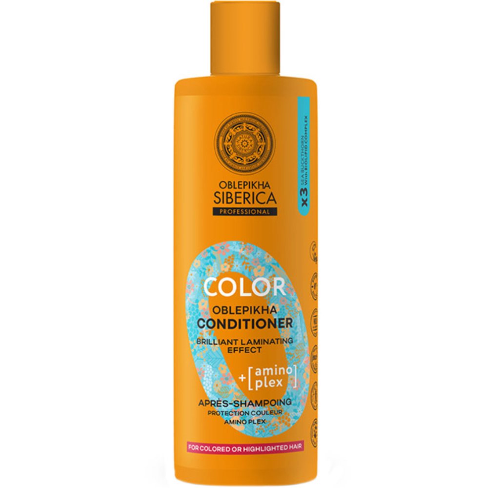 Oblepikha Siberica Professional Color with Biolipid Complex & Amino Plex Conditioner Μαλακτική Κρέμα για Προστασία Χρώματος με Amino Plex για Βαμμένα Μαλλιά 400ml