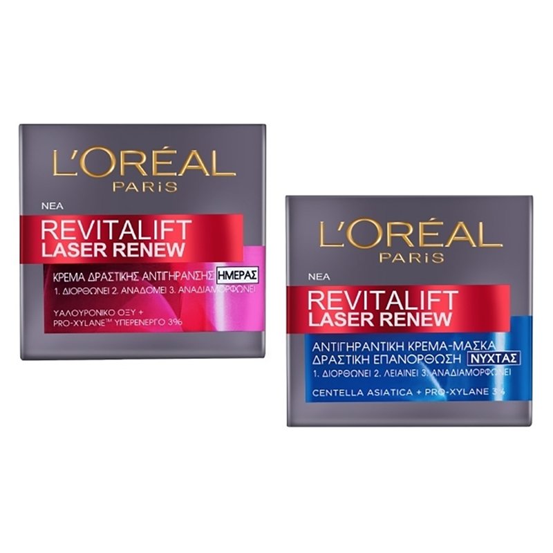 L'Oreal Paris Promo Revitalift Laser Renew Anti-Ageing Κρέμα Ημέρας 50ml & Revitalift Laser Renew Κρέμα Νύχτας 50ml