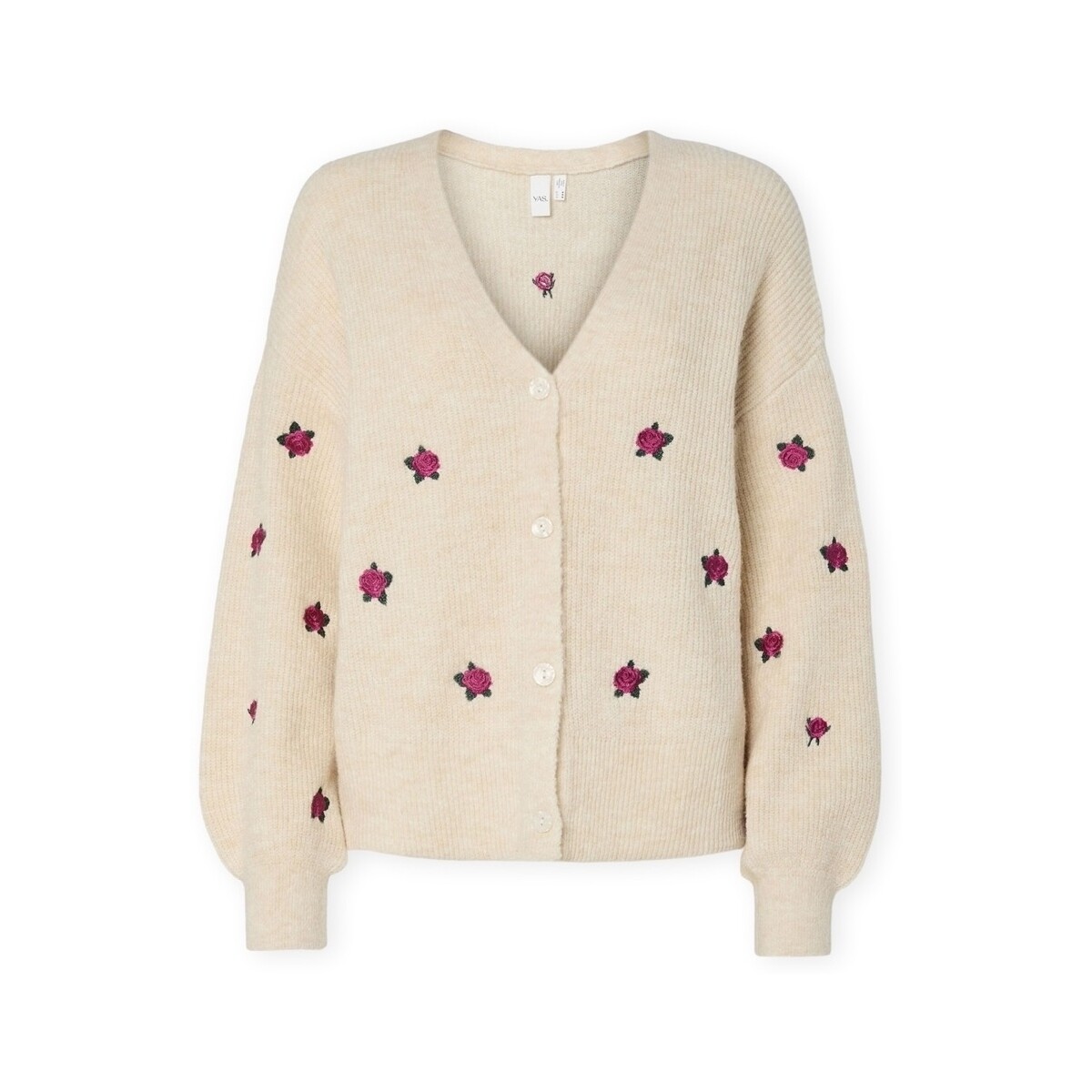 Μπουφάν / Ζακέτες Y.a.s YAS Noos Fleur Cardigan - Birch/Bouquet