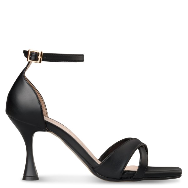 FLARED HEEL SANDALS