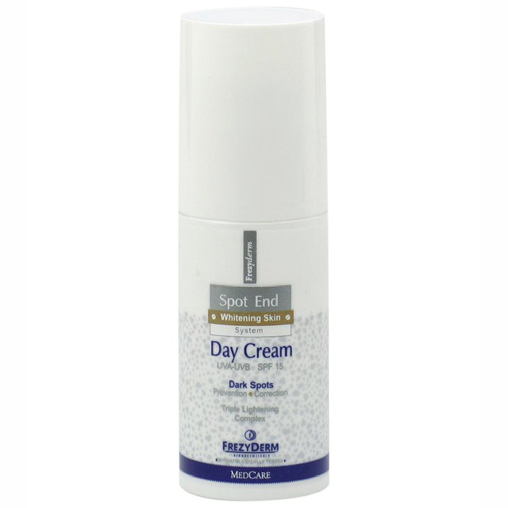 Frezyderm Spot End Day Cream Spf15 Λευκαντική Κρέμα Ημέρας για Πρόσωπο, Λαιμό & Ντεκολτέ 50ml