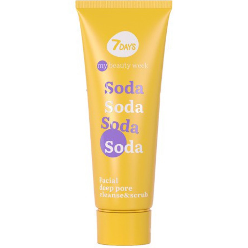 7DAYS My Beauty Week Soda Facial Deep Pore Cleanse Face Scrub Πιλινγκ Βαθύ Καθαρισμού Πόρων Προσώπου με Βιταμίνη C & Σόδα 80ml