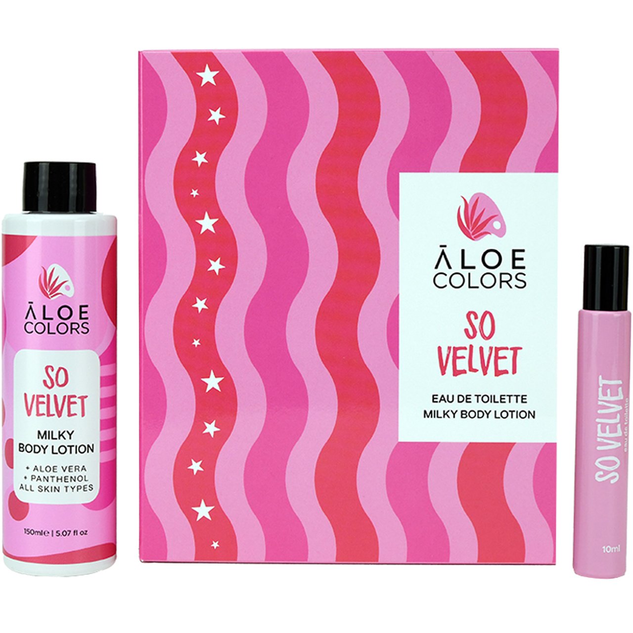 Aloe Colors Promo So Velvet Eau de Toilette 10ml & Milky Body Lotion 150ml
