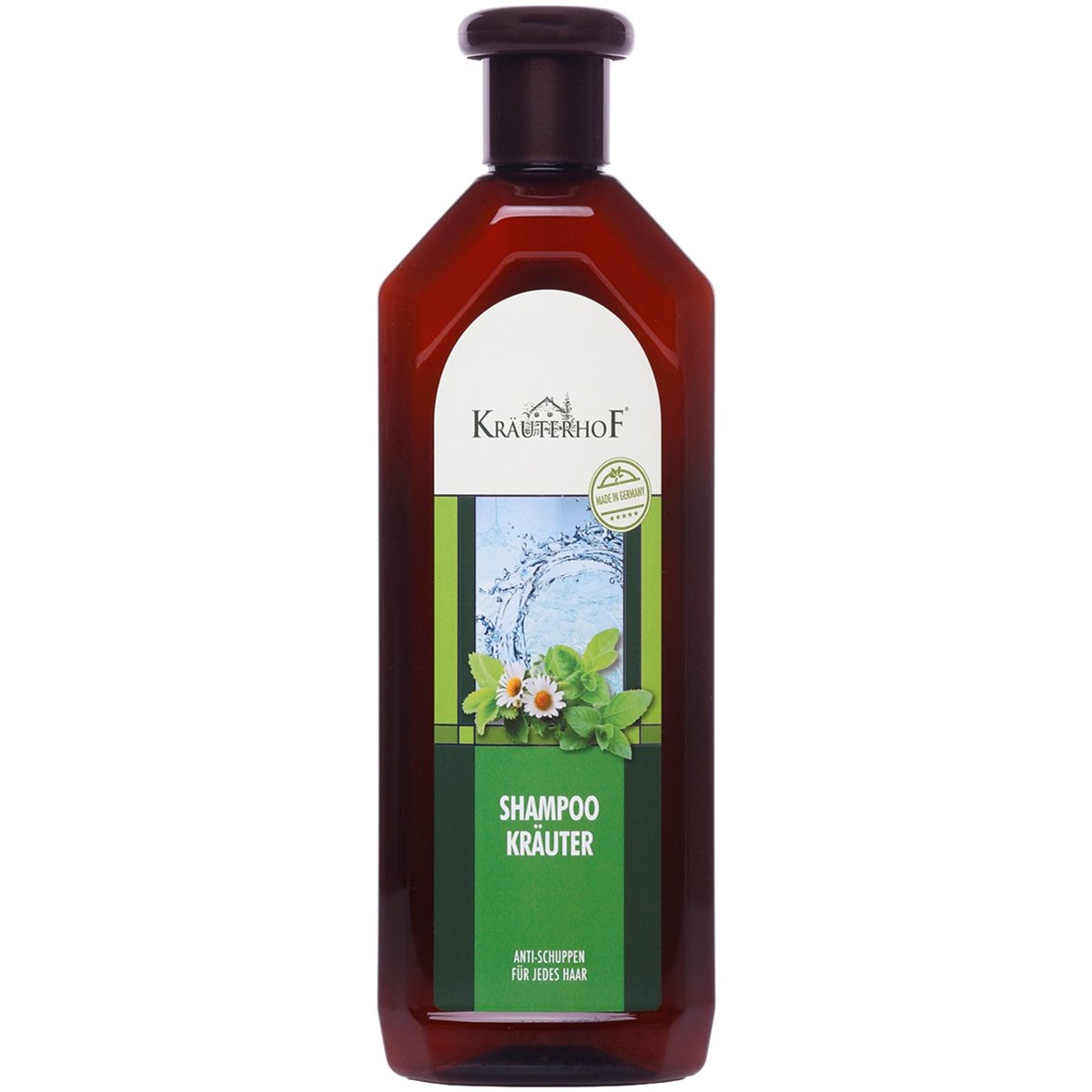 Krauterhof Anti-Dandruff Shampoo Krauter with Panthenol & 7 Herbs Απαλό Σαμπουάν Κατά της Πιτυρίδας με Πανθενόλη & Βότανα 500ml