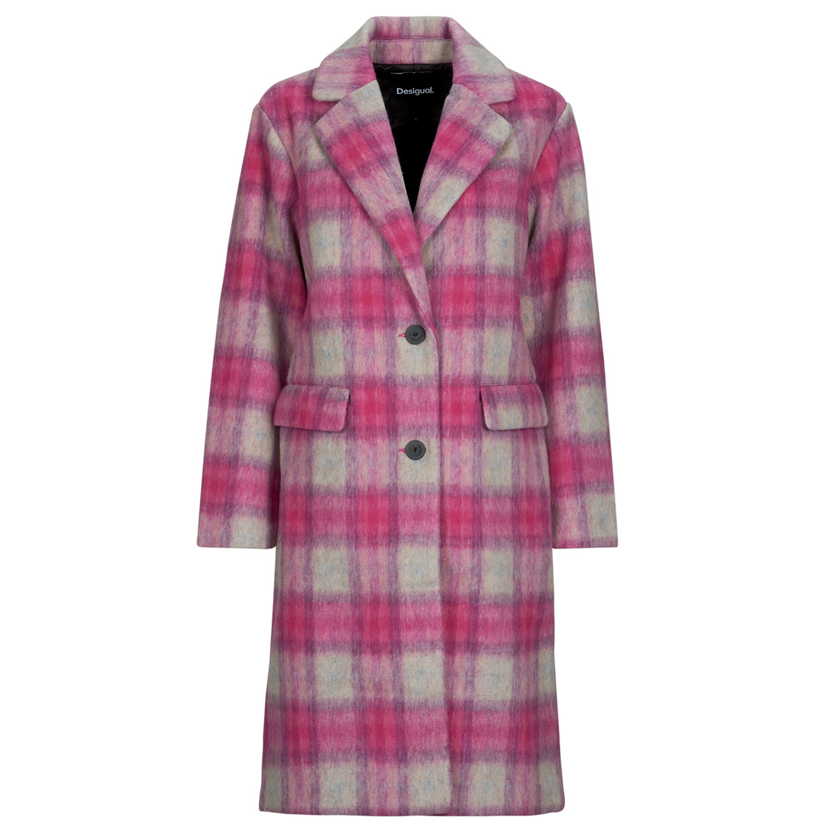 Παλτό Desigual PINKCHECK