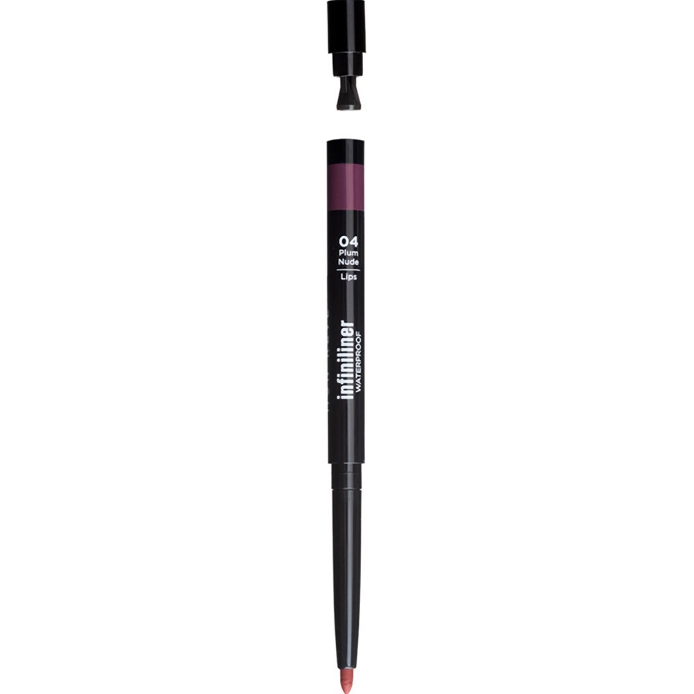Mon Reve Infiniliner Lips Waterproof Αδιάβροχο Μολύβι Χειλιών με Λεπτή Μύτη Μακράς Διάρκειας του Προσφέρει Έντονο Χρώμα & Παραμένει Σταθερό για Ώρες 0,3g - 04 Plum Nude