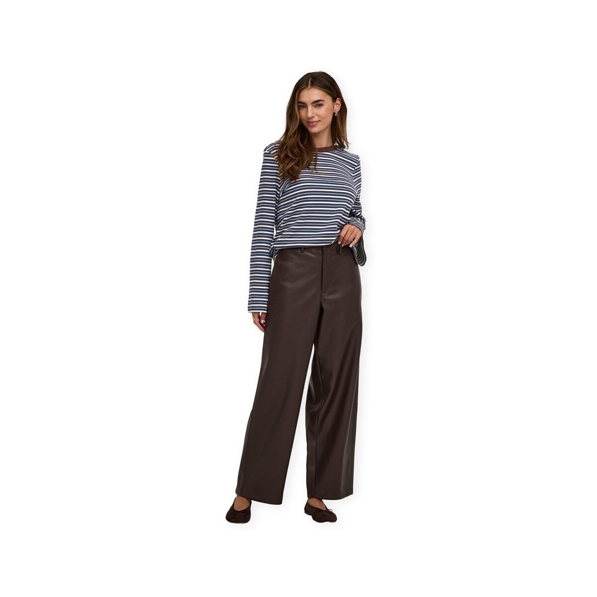 Παντελόνια Only Neli Faux Barrel Trousers - Chocolate Torte