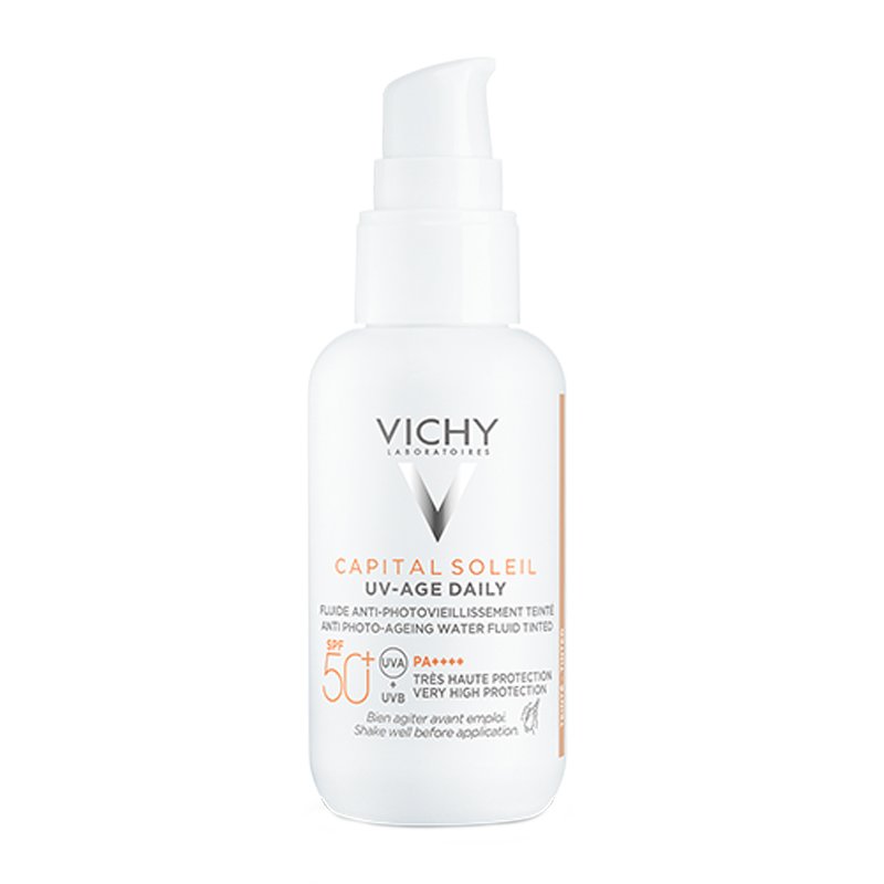 Vichy Capital Soleil Tinted UV-Age Daily Spf50+, Αντηλιακό με Χρώμα Πολύ Υψηλής Προστασίας Κατά της Φωτογήρανσης 40ml
