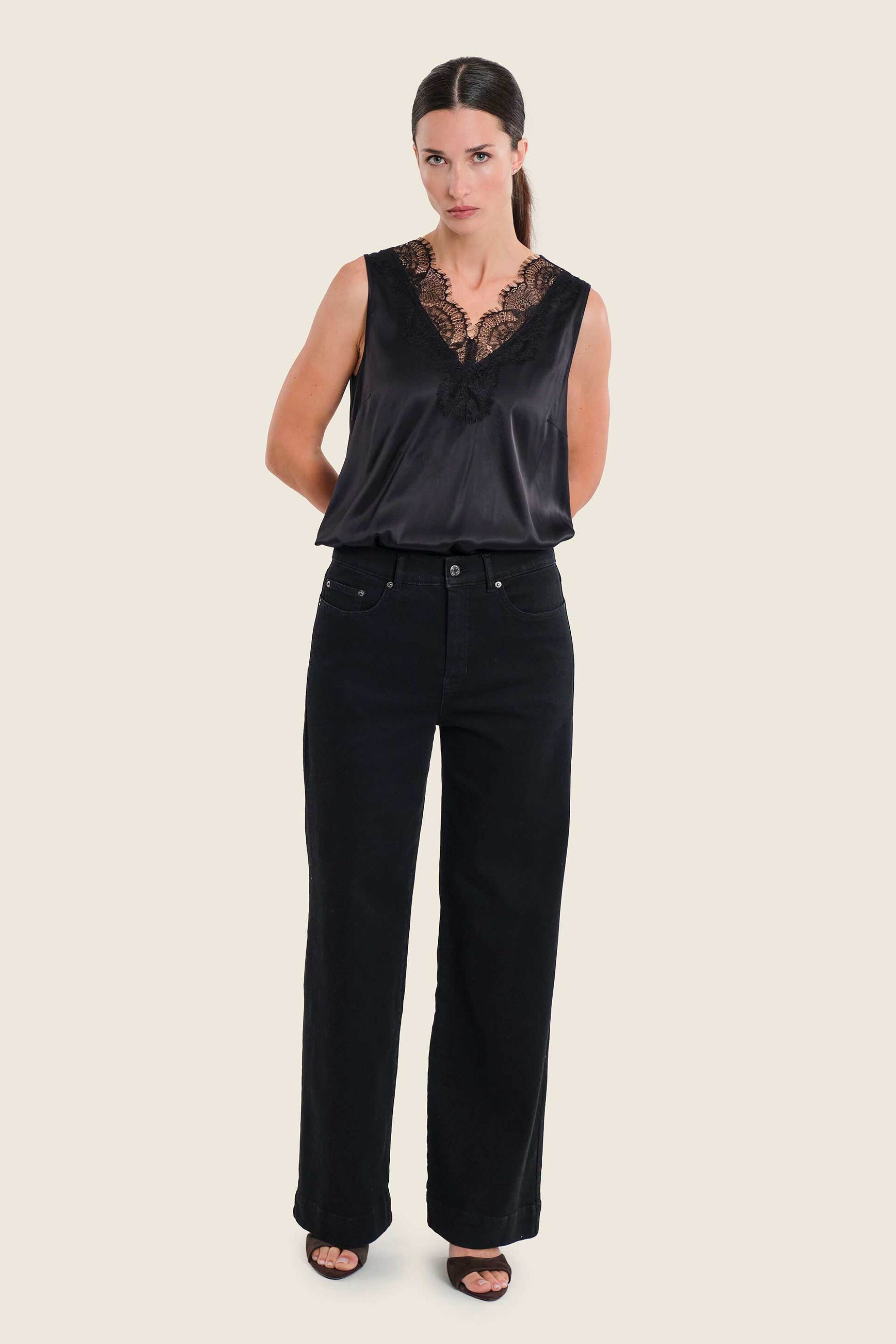 Gerry Weber γυναικείο denim παντελόνι πεντάτσεπο Wide Fit