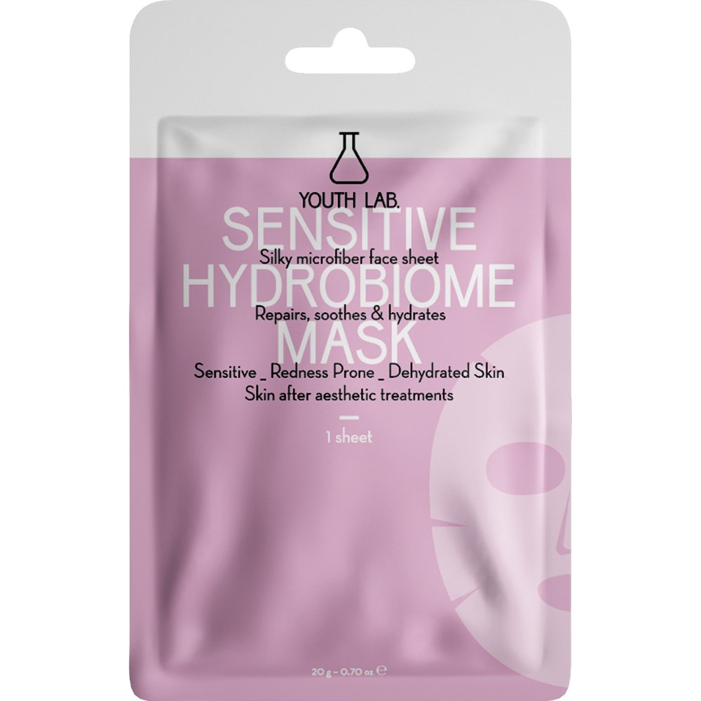 Youth Lab Sensitive Hydrobiome Mask Καταπραϋντική Υφασμάτινη Μάσκα Προσώπου για Ενυδάτωση του Ευαίσθητου Δέρματος, με Σημάδια Αφυδάτωσης & Ερεθισμού 1 Τεμάχιο