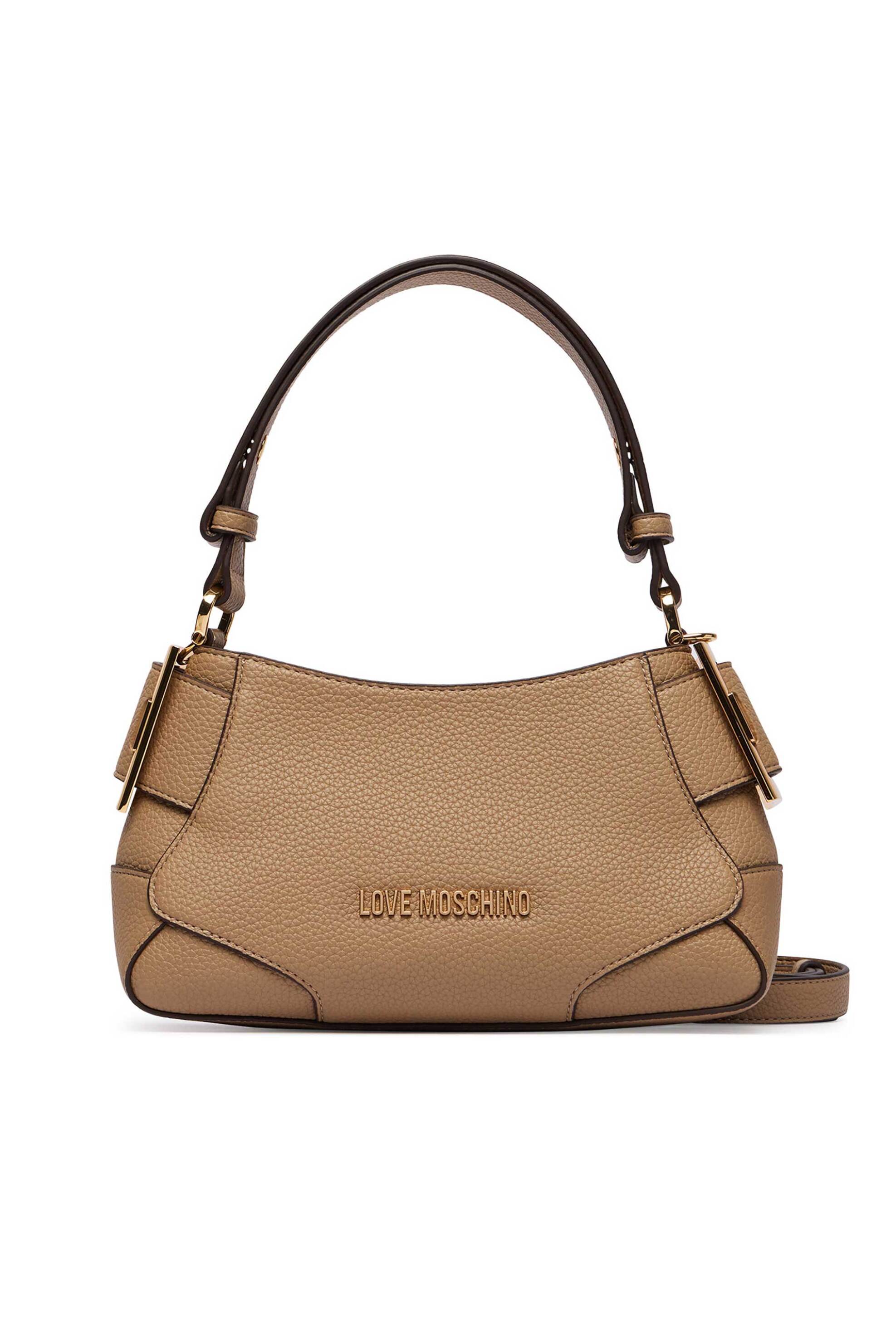 Love Moschino γυναικεία τσάντα χειρός με μεταλλικό λογότυπο
