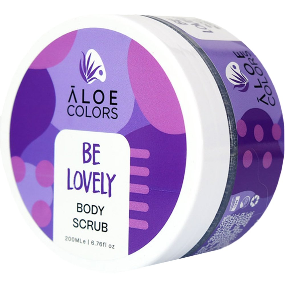 Aloe Colors Be Lovely Body Scrub Απολεπιστικό Σώματος με Βιολογική Αλόη & Βιταμίνες 200ml