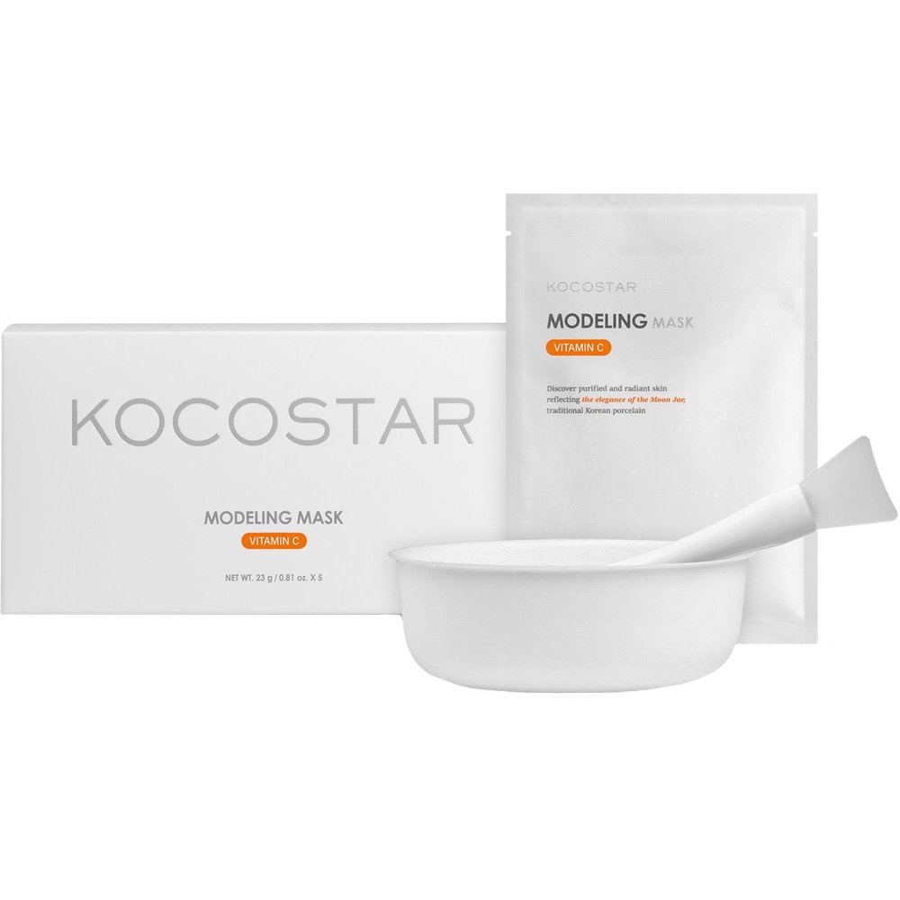 Kocostar Vitamin C Modeling Mask Μάσκα Προσώπου με Βιταμίνη C για Λαμπερή & Ομοιόμορφη Επιδερμίδα 5 Τεμάχια