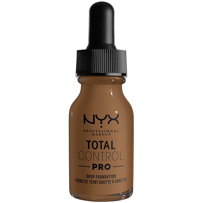 Nyx Professional Makeup Total Control Pro Drop Foundation Δίνει στο Δέρμα Φυσικό Υγιές Φινίρισμα Απαλύνοντας τις Ατέλειες 13ml - Deep Sable