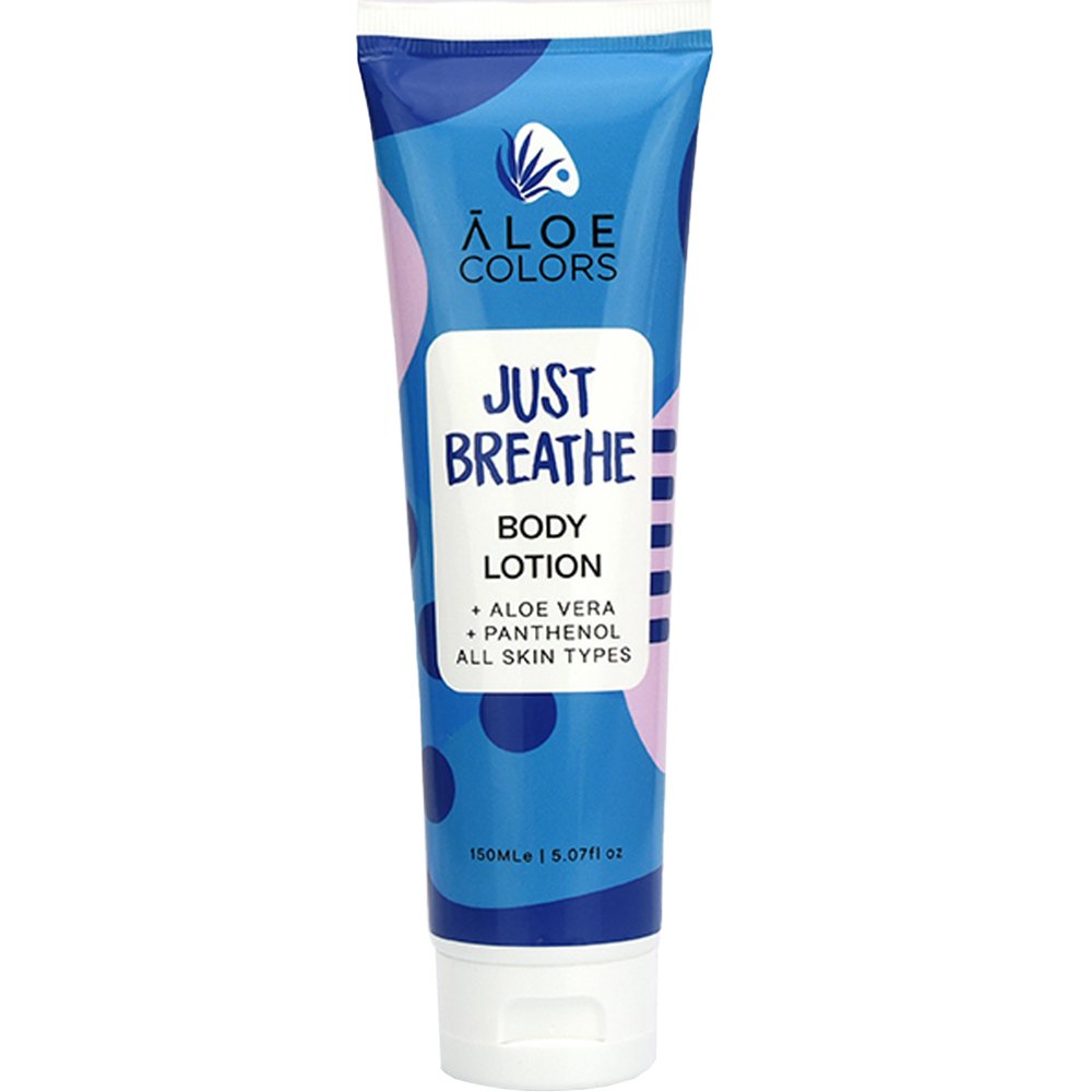 Aloe Colors Just Breathe Body Lotion Ενυδατικό Γαλάκτωμα Σώματος με Οργανική Αλόη & Άρωμα που Διαρκεί 150ml