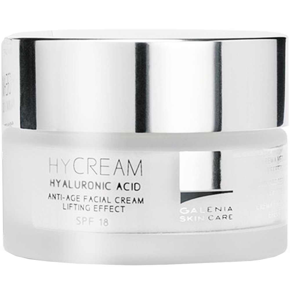 Galenia Skin Care Hyaluronic Acid Anti Age Spf18 Facial Cream Αντιγηραντική Κρέμα Προσώπου Ελαφράς Υφής με Υαλουρονικό Οξύ Μεσαίας Προστασίας 50ml