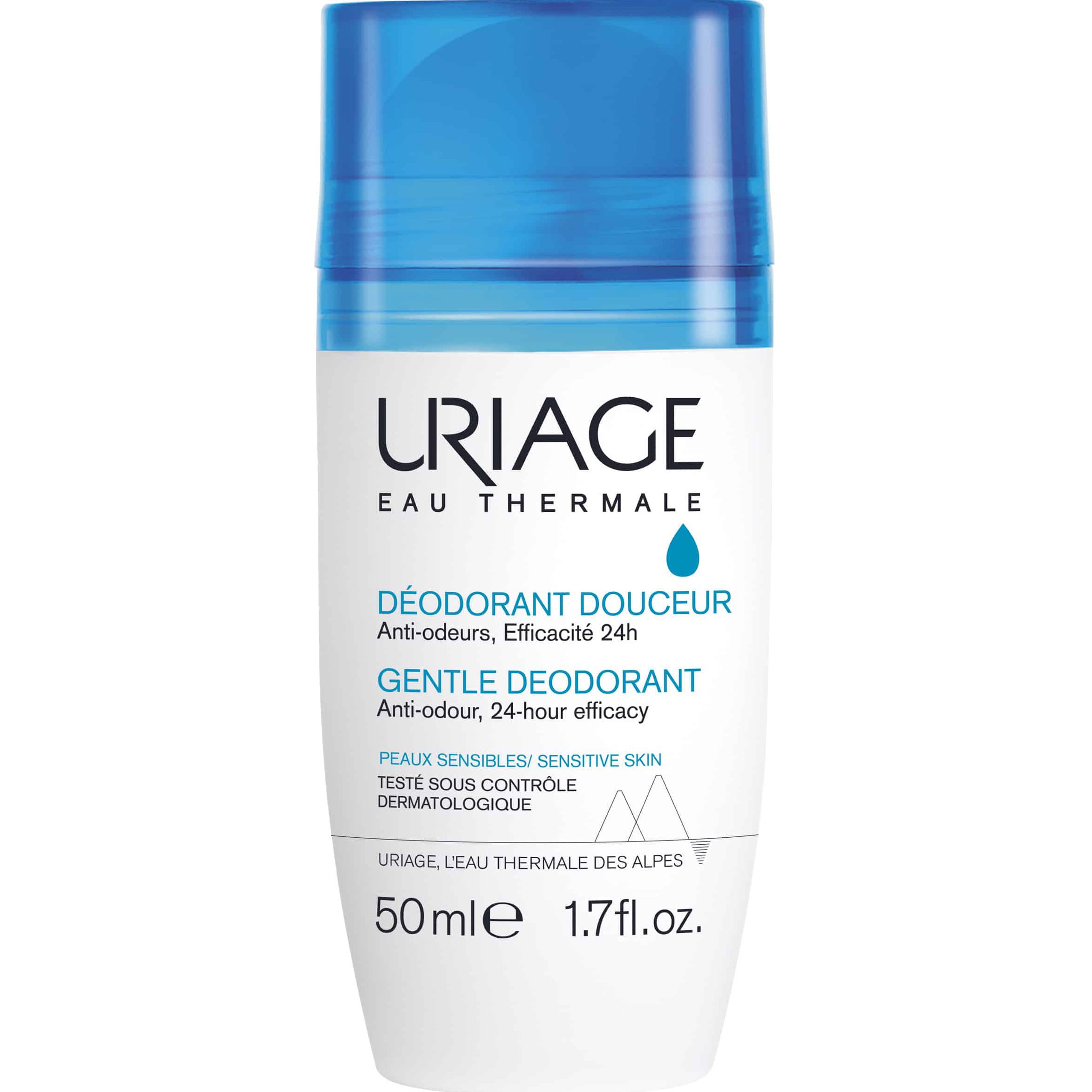 Uriage Gentle Deodorant Roll on Απαλό Αποσμητικό Χωρίς Άλατα Αλουμινίου για Ευαίσθητες Επιδερμίδες 50ml
