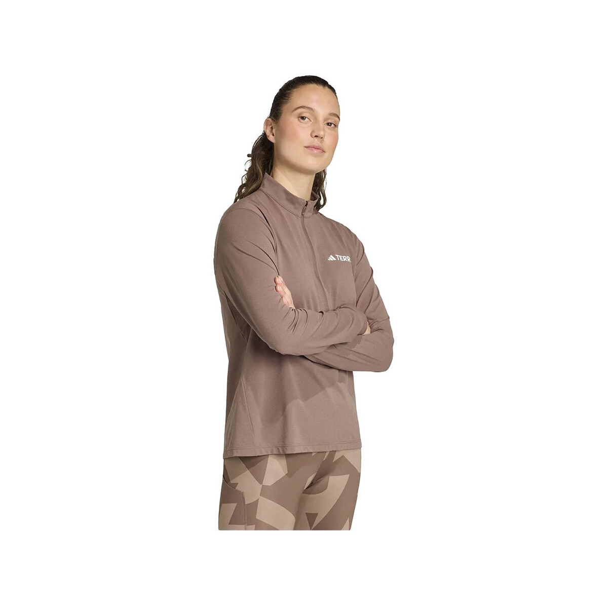Μπλουζάκια με μακριά μανίκια adidas T-shirt Terrex Multi Climacool manches longues marron