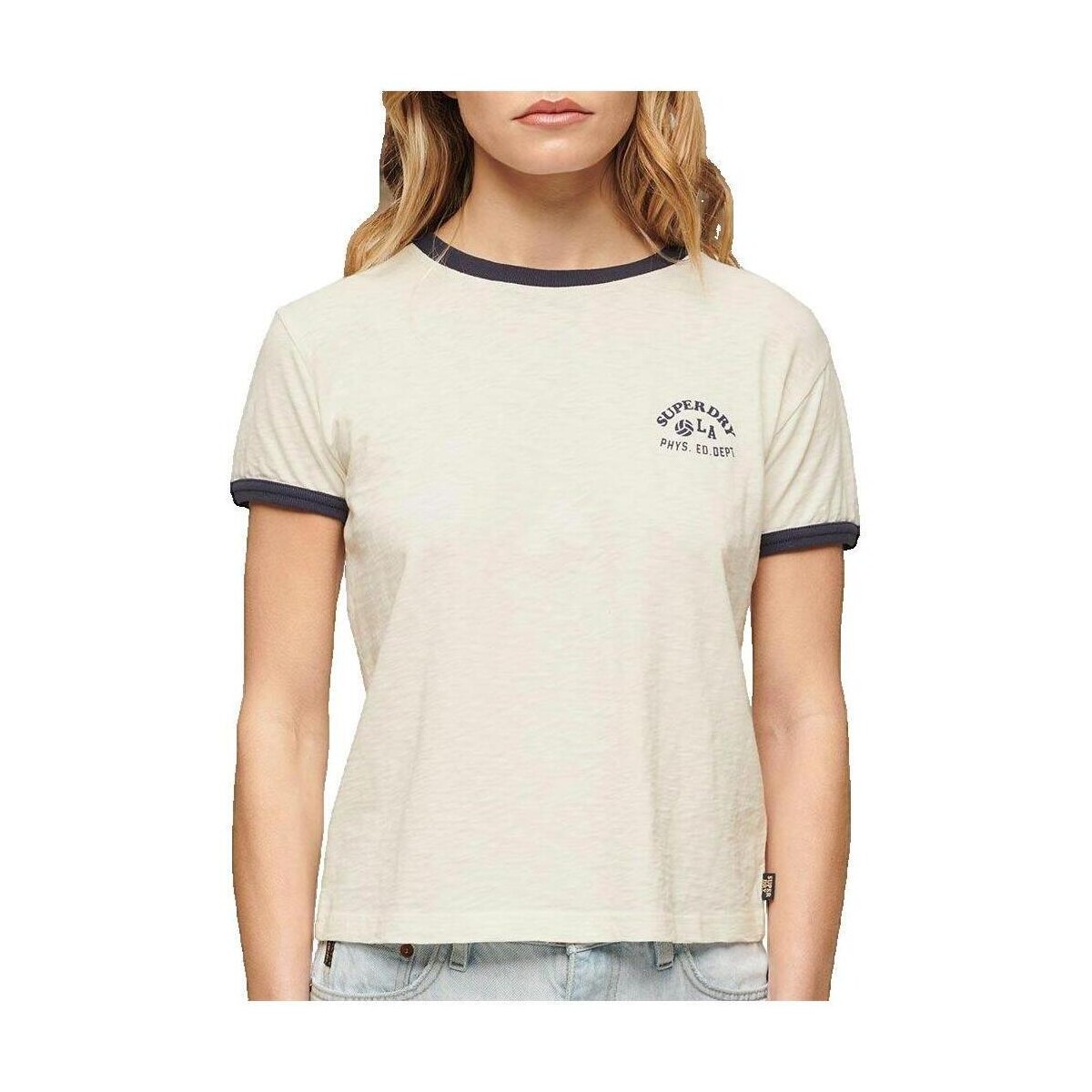 T-shirt με κοντά μανίκια Superdry T-shirt Athletic Essentials Beach Graphic Ringer