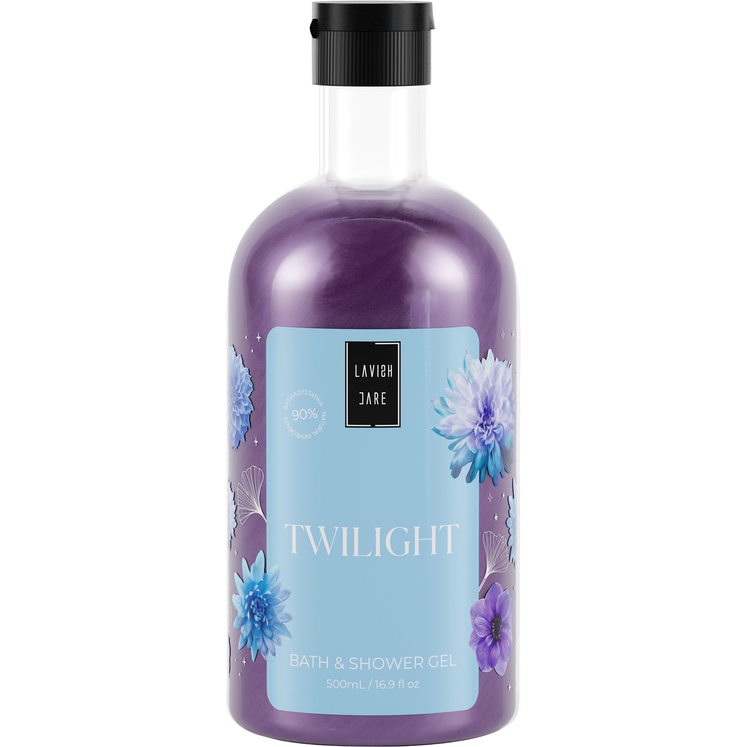 Lavish Care Twilight Bath & Shower Gel Ενυδατικό & Καταπραϋντικό Αφρόλουτρο με Άρωμα Ντάλιας 500ml