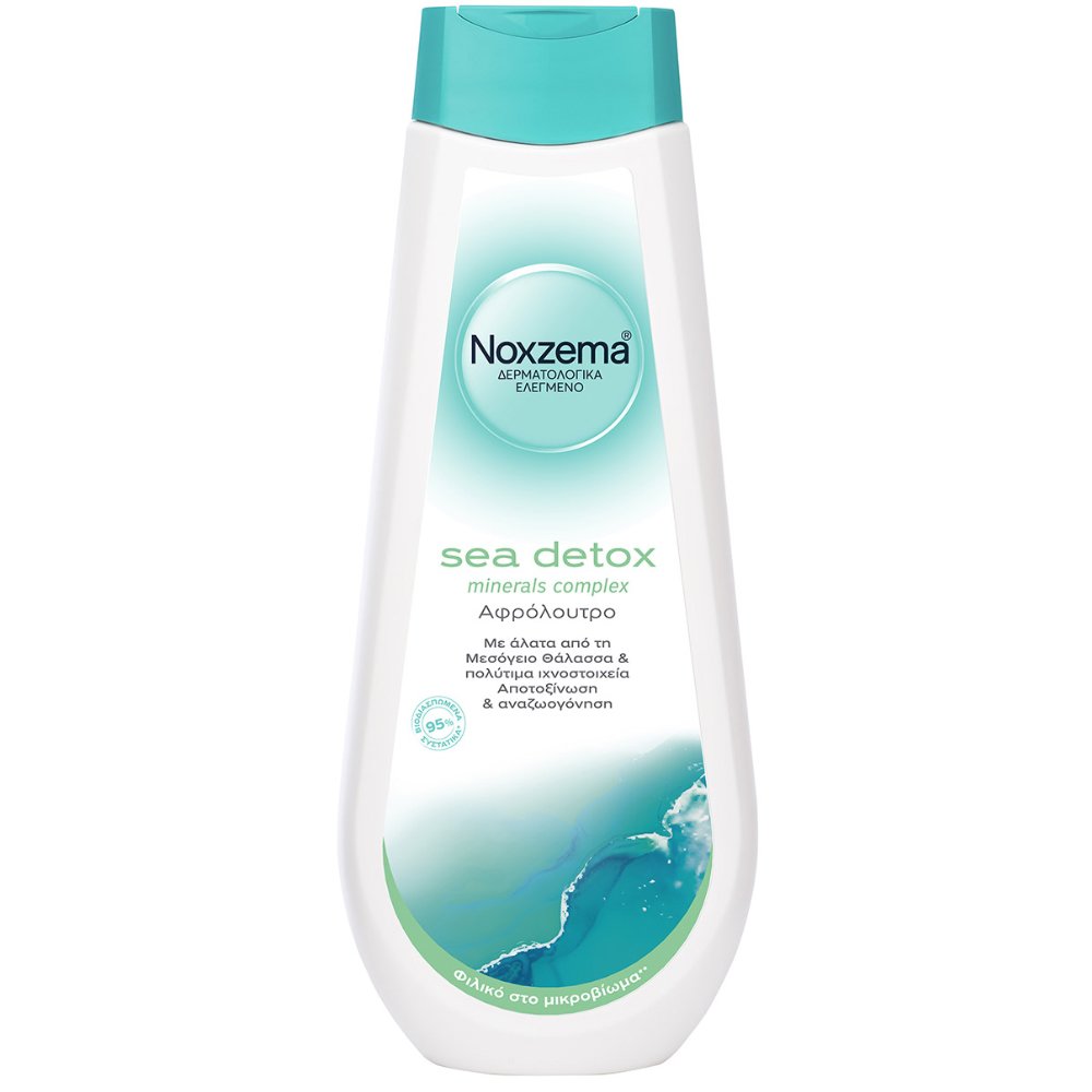 Noxzema Minerals Complex Sea Detox Shower Gel Ενυδατικό Αφρόλουτρο με Άλατα απο τη Μεσόγειο Θάλασσα & Πολύτιμα Ιχνοστοιχεία για Αποτοξίνωση & Αναζωογόνηση 750ml