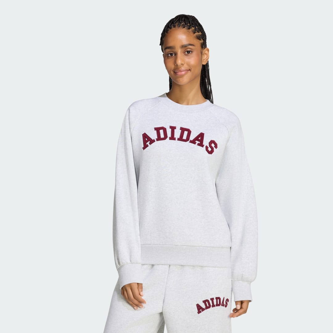 Γυναικείο Φούτερ Adidas 3-Stripes με στρογγυλή λαιμόκοψη