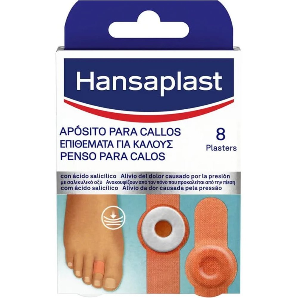 Hansaplast Corn Plasters Επιθέματα για Κάλους που Συμβάλλουν στην Άμεση Ανακούφιση Από την Πίεση 8 Τεμάχια