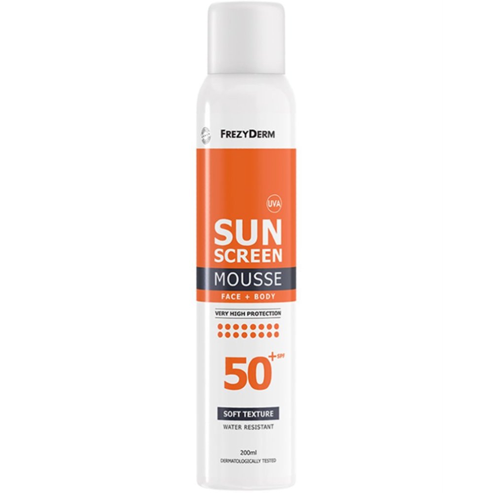 Frezyderm Sunscreen Face & Body Mousse Spf50+ Αντηλιακός Αφρός Προσώπου & Σώματος Πολύ Υψηλής Προστασίας 200ml