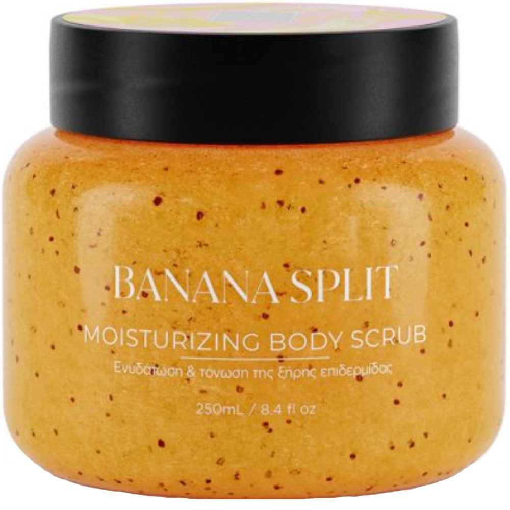 Lavish Care Moisturizing Body Scrub Banana Split Απολεπιστικό Σώματος για Ενυδάτωση & Τόνωση της Ξηρής Επιδερμίδας 250ml