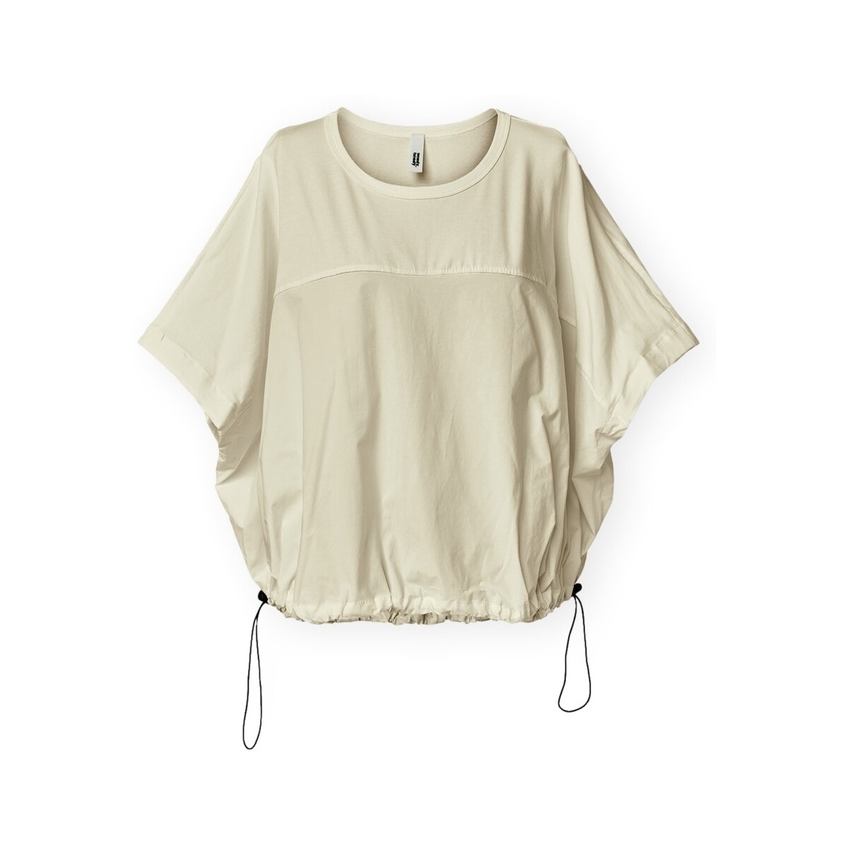 T-shirt με κοντά μανίκια Wendy Trendy Top 226143 - Beige