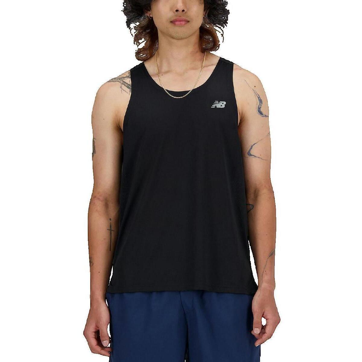 Αμάνικα/T-shirts χωρίς μανίκια New Balance Débardeur New Balance noir sans manches