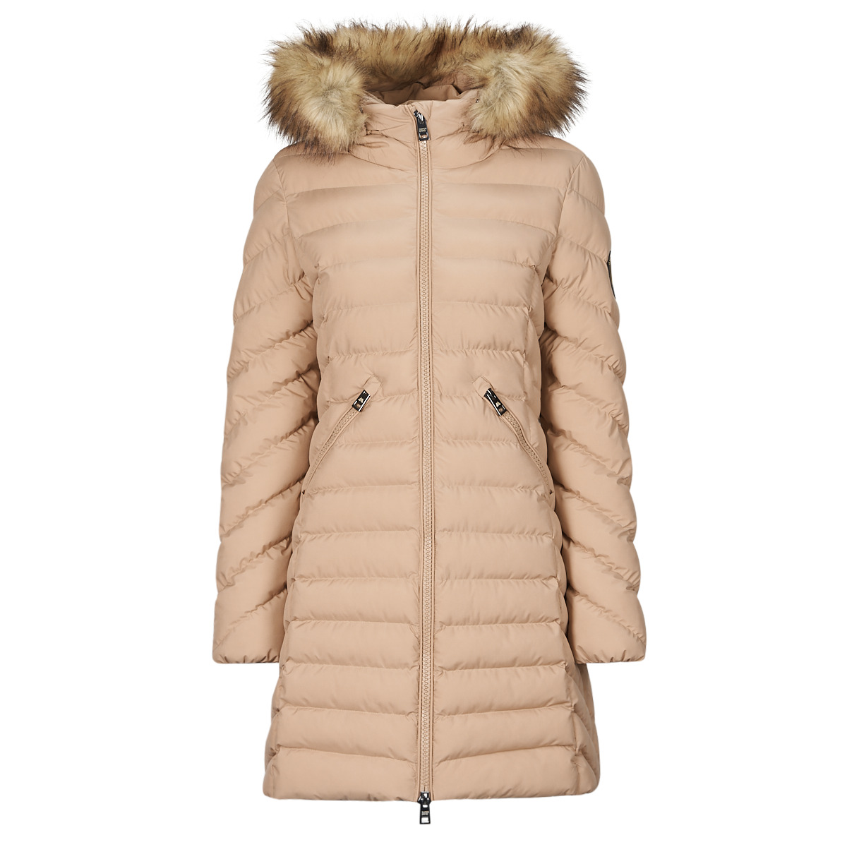 Χοντρό μπουφάν Superdry FUJI HOODED MID FAUSSE FOURRURE