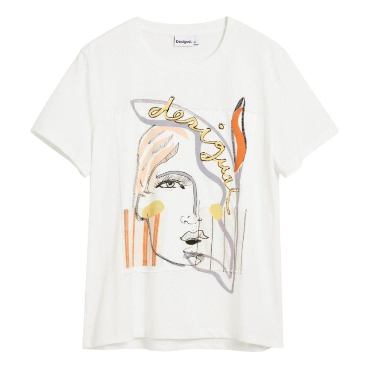 T-shirt με κοντά μανίκια Desigual 26SWTK51