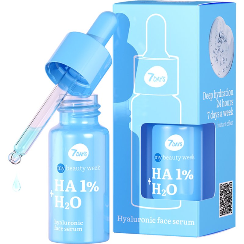 7DAYS HA & H2O Hyaluronic Face Serum Ενισχυμένος Ορός Υαλουρονικού Οξέως για το Πρόσωπο 20ml