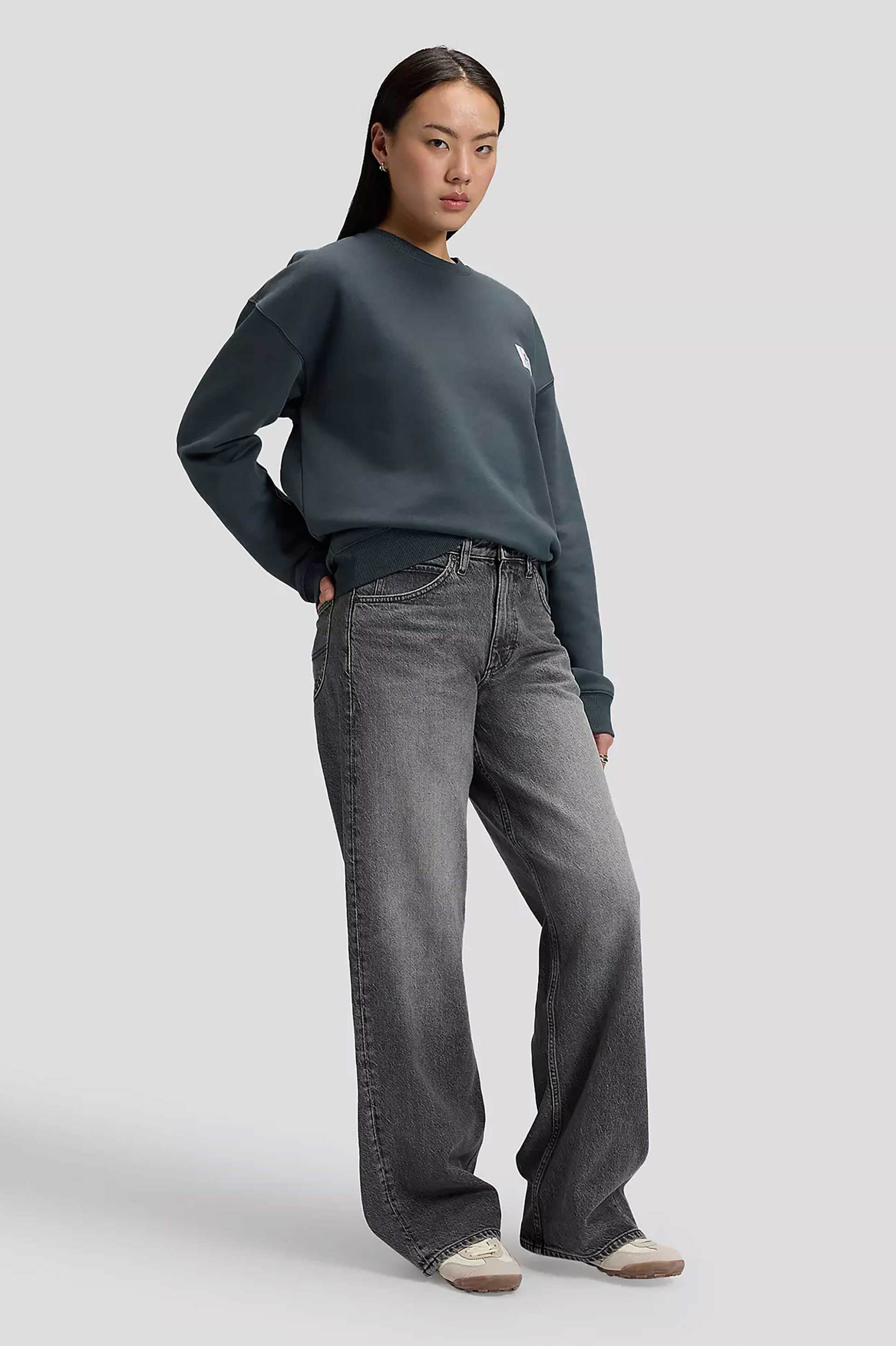 Lee® γυναικείο τζιν παντελόνι πεντάτσεπο Loose Straight Fit "Rider"