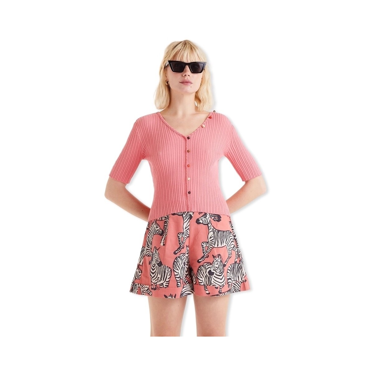 Μπλούζα Compania Fantastica COMPAÑIA FANTÁSTICA Top 10219 - Pink