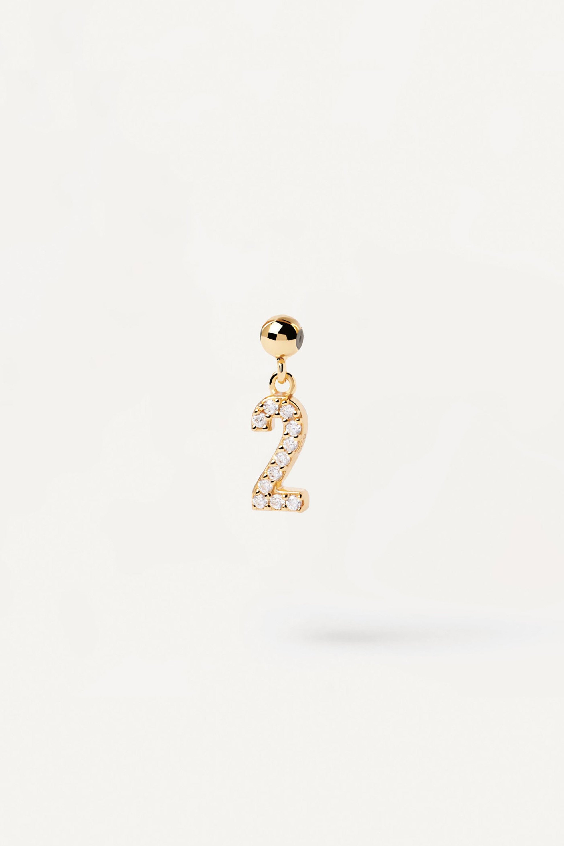 PDPAOLA γυναικείο charm "Number 2"