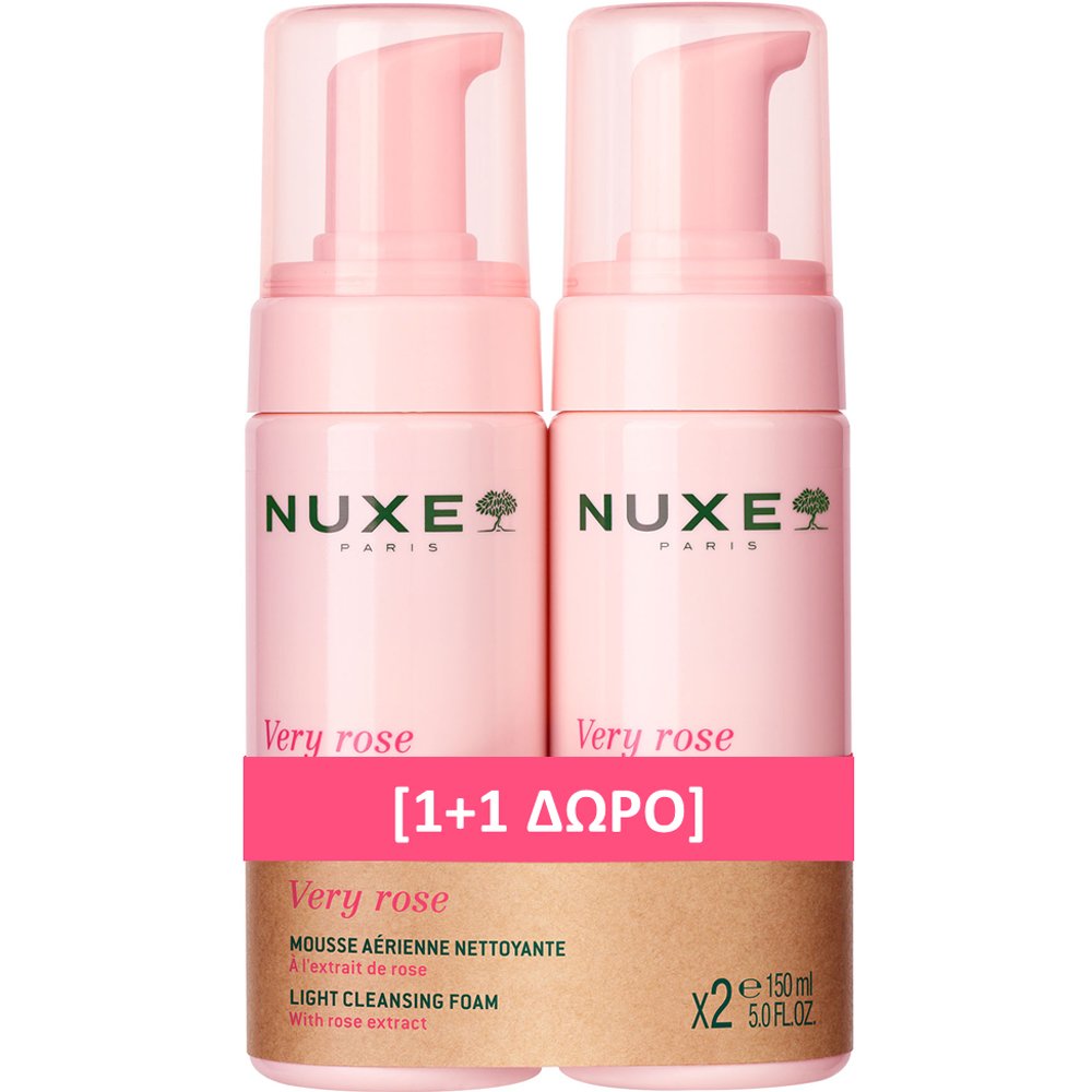Nuxe Promo Very Rose Light Cleansing Foam 300ml (2x150ml)