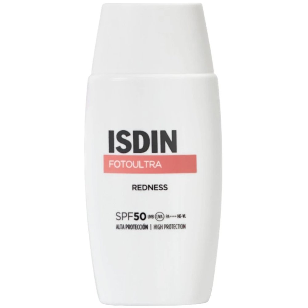 Isdin Fotoultra Redness Spf50 Αντηλιακό Προσώπου Υψηλής Προστασίας για την Ευαίσθητη Επιδερμίδα που Διορθώνει τα Σημάδια Ερυθρότητας του Δέρματος 50ml