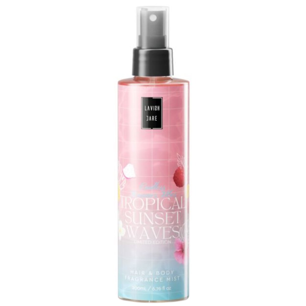 Lavish Care Tropical Sunset Waves Fragrance Hair & Body Mist Αρωματικό Σπρέι Σώματος με Νότες από Γλυκιά Φράουλα 200ml