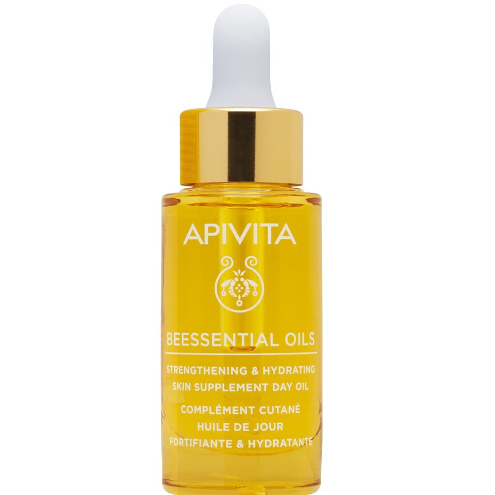Apivita Beessential Oils Strengthening & Hydrating Skin Supplement Day Oil Έλαιο Προσώπου για Ενυδάτωση της Επιδερμίδας με Αιθέρια Έλαια Εσπεριδοειδών & Πρόπολη 15ml