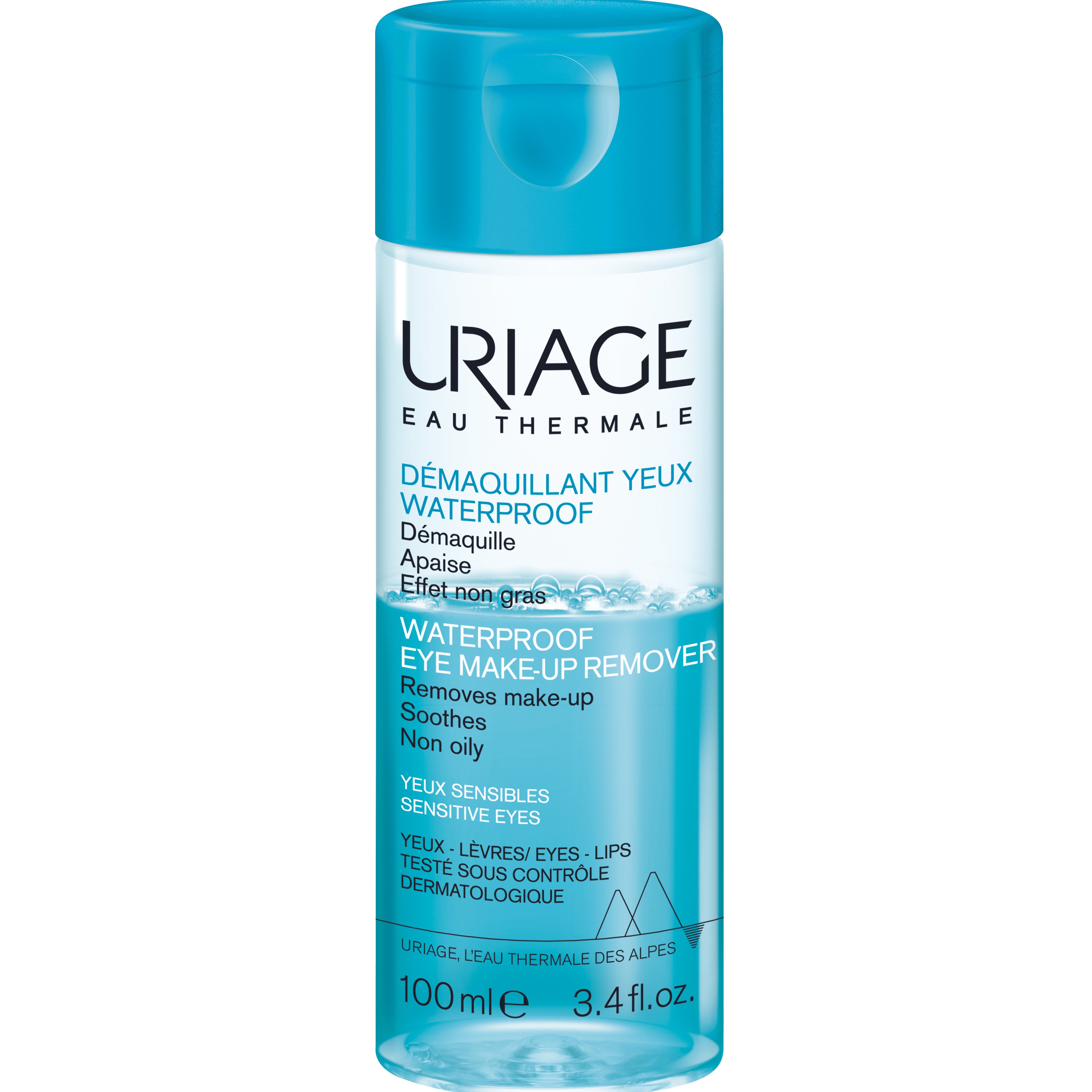 Uriage Waterproof Eye Make-Up Remover Διφασικό Ντεμακιγιάζ Ματιών Ιδανικό & για Αδιάβροχο Μακιγιάζ 100ml