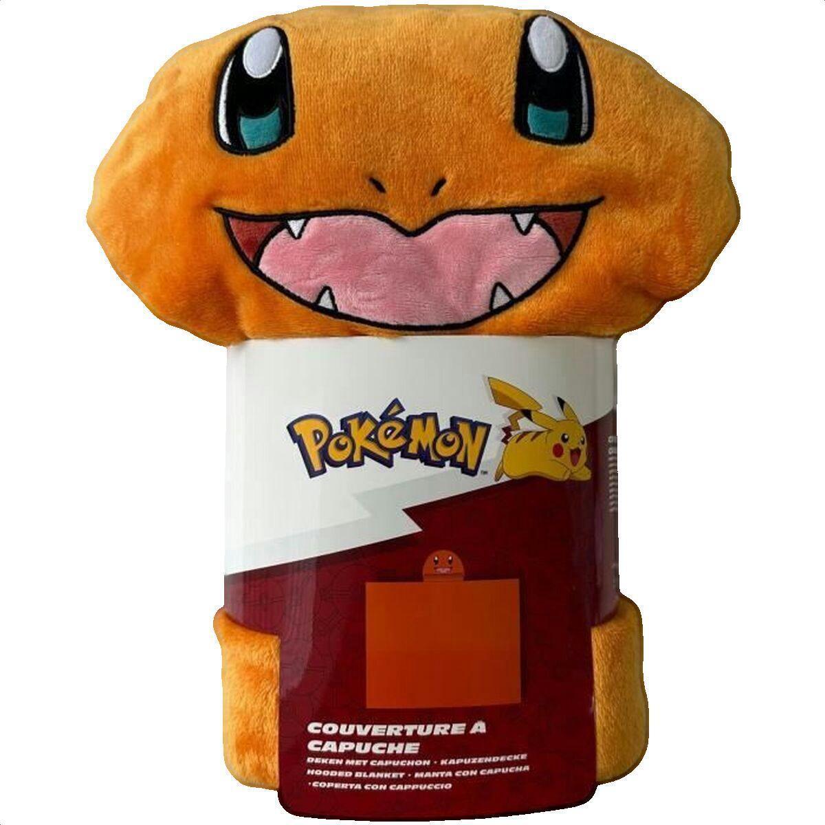 Fleece Pokemon Plaid Salamèche en polaire orange avec capuche