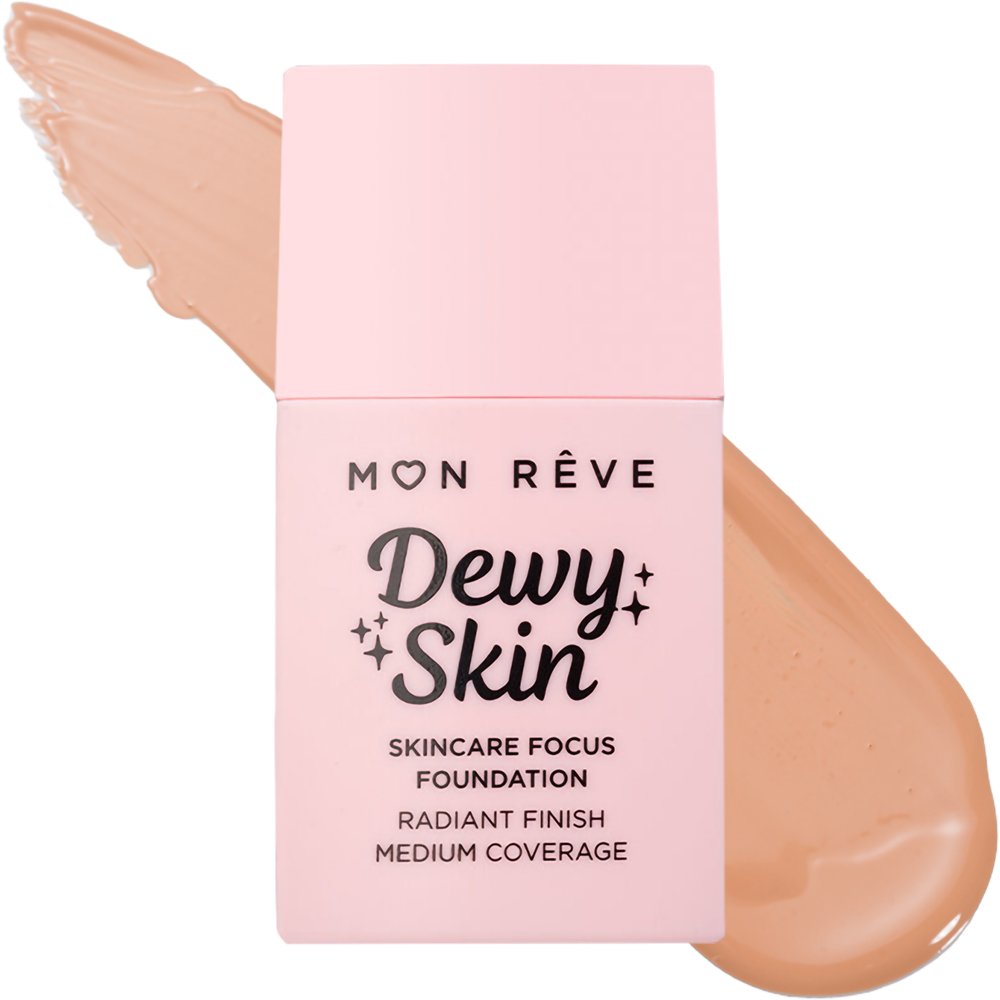 Mon Reve Dewy Skin Foundation Μεσαίας Κάλυψης για Λαμπερό Τελείωμα 30ml - 53W