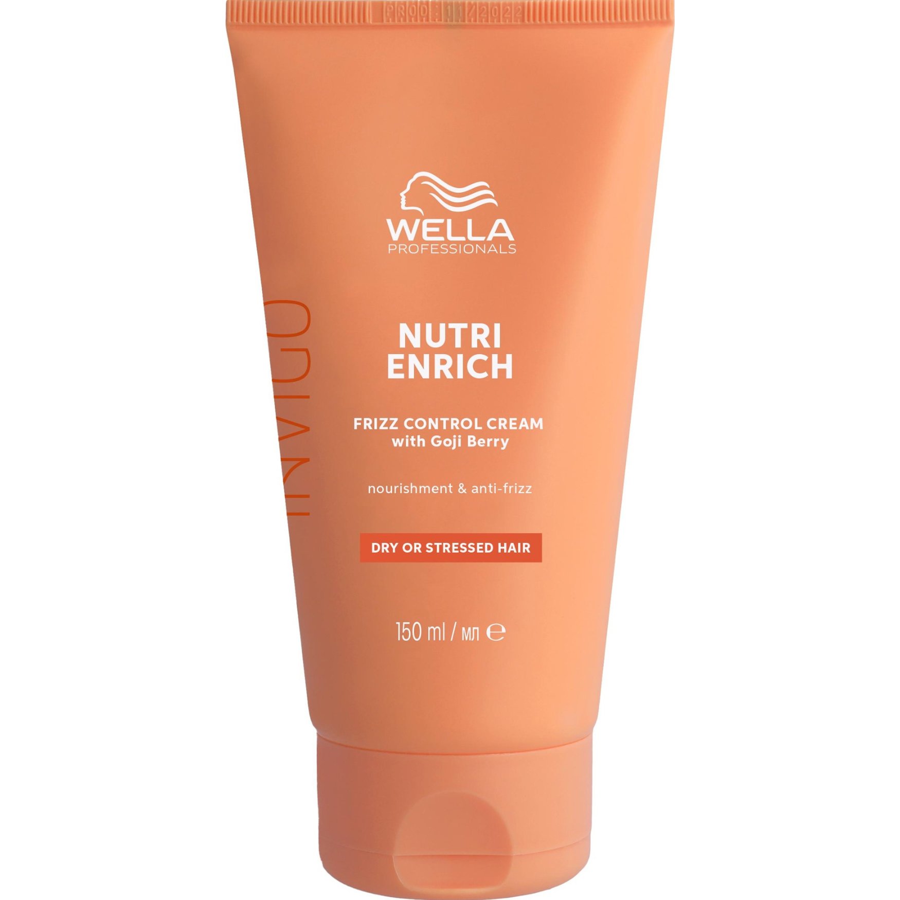 Wella Professionals Invigo Nutri Enrich Frizz Control Cream with Goji Berry for Dry or Stressed Hair Κρέμα Προστασίας Ενάντια στο Φριζάρισμα που Ισιώνει & Θρέφει τα Ατίθασα Μαλλιά 150ml