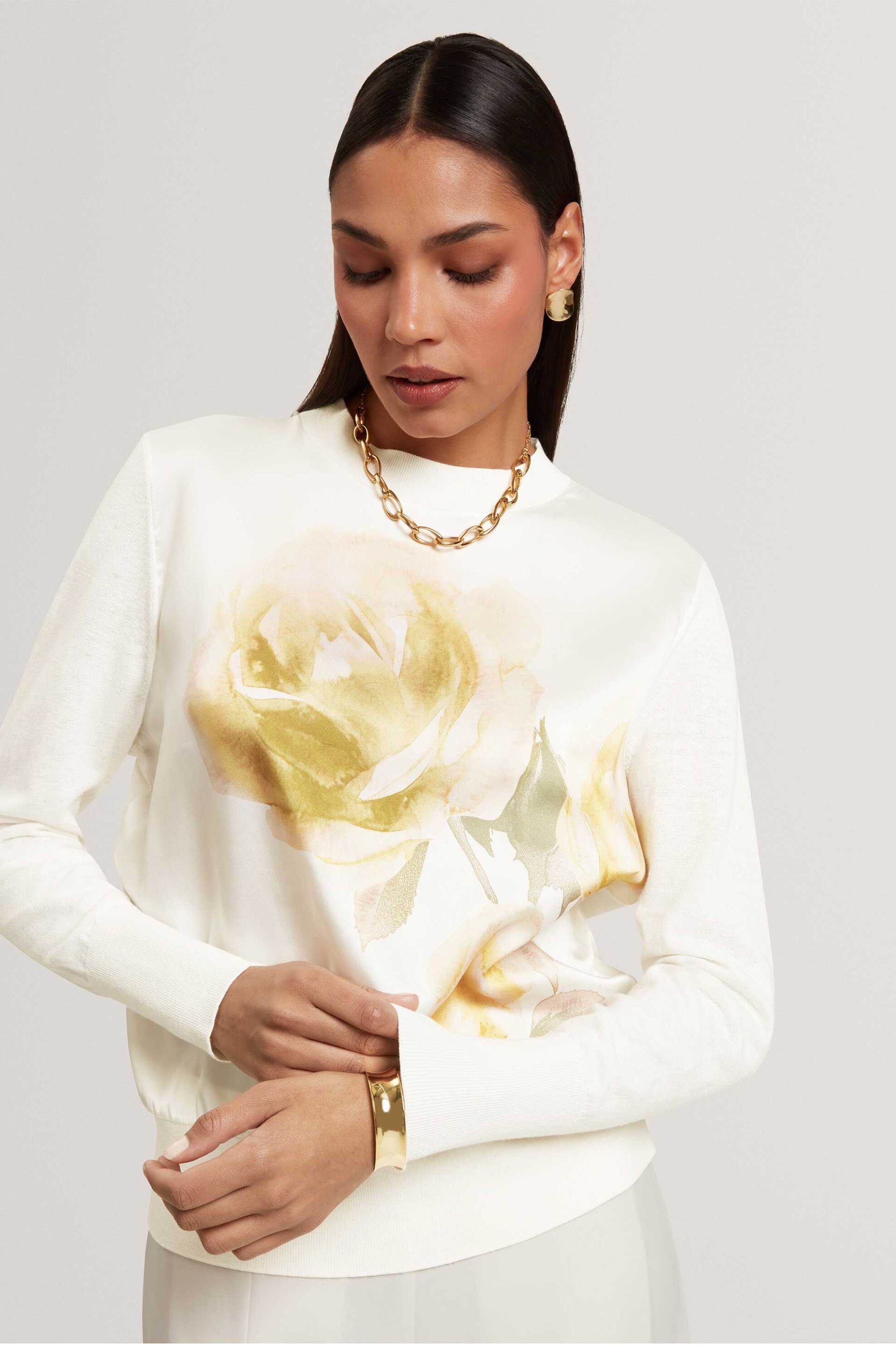 Ted Baker γυναικεία μπλούζα πλεκτή με floral print "Rosinn"