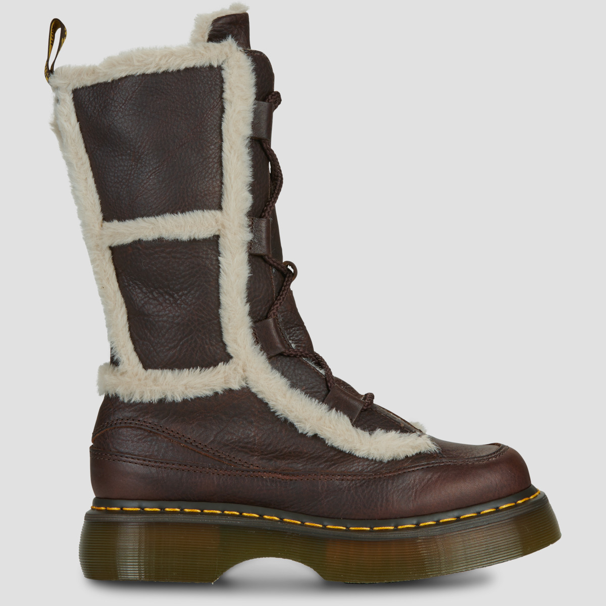 Μπότες Dr. Martens Buzz Lace WL High Leg Boot Dark Brown