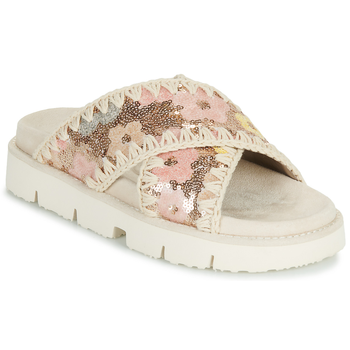 Mules Mou SEQUINS CRISS-CROSS BIO SANDAL